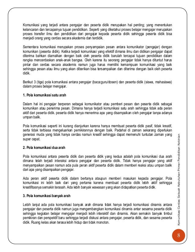 Komunikasi Cerdas Kebutuhan Primer Pendidikan Kekinian Komunikasi Cerdas Kebutuhan Primer Pendidikan Kekinian