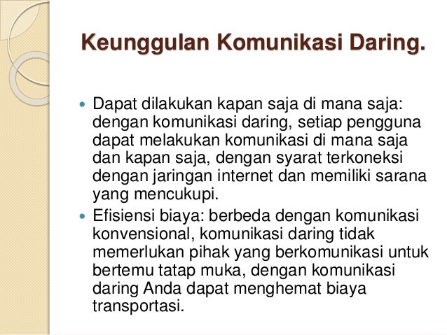 Komunikasi Dalam Jaringan Daring