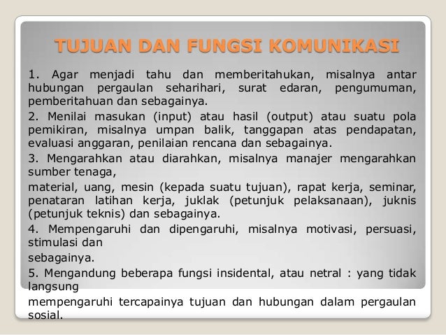 Komunikasi dan interpersonal skill