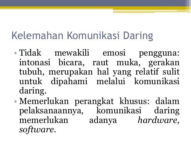 komunikasi dunia nyata Komunikasi daring komunikasi dunia nyata Komunikasi daring