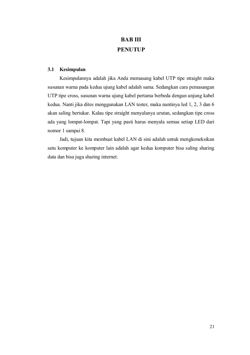 Komunikasi Data dan Jaringan Komputer Laporan Praktikum