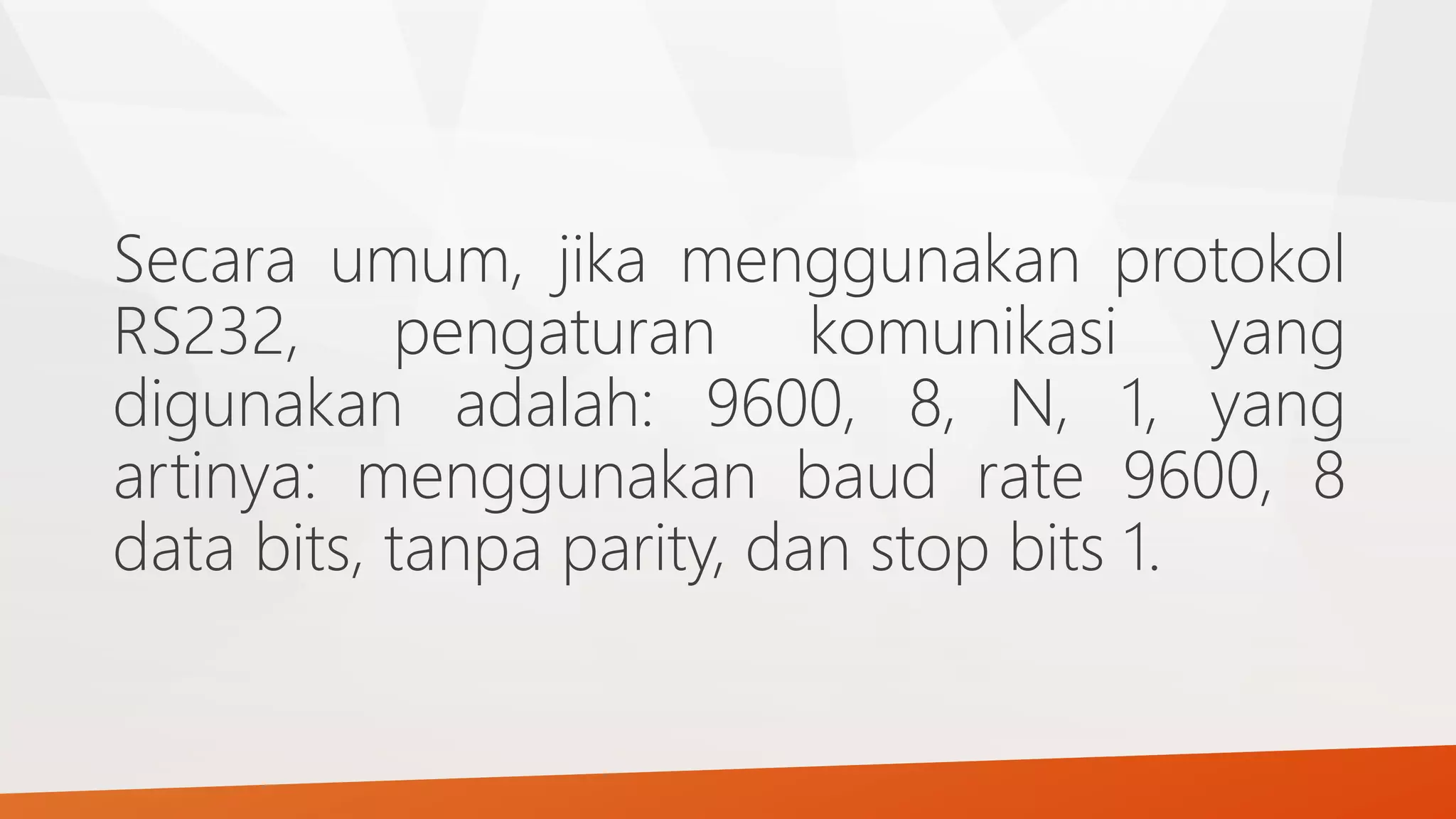 Komunikasi data serial db9 (rs232) | PPT