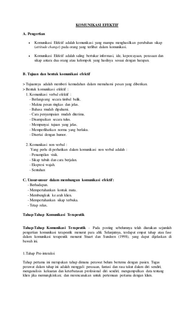 Komunikasi Efektif