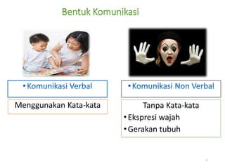 9
Menggunakan Kata-kata Tanpa Kata-kata
•Ekspresi wajah
•Gerakan tubuh
 