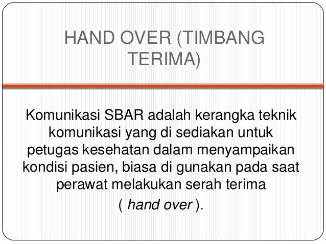 Komunikasi Efektif Sasaran Keselamatan Pasien