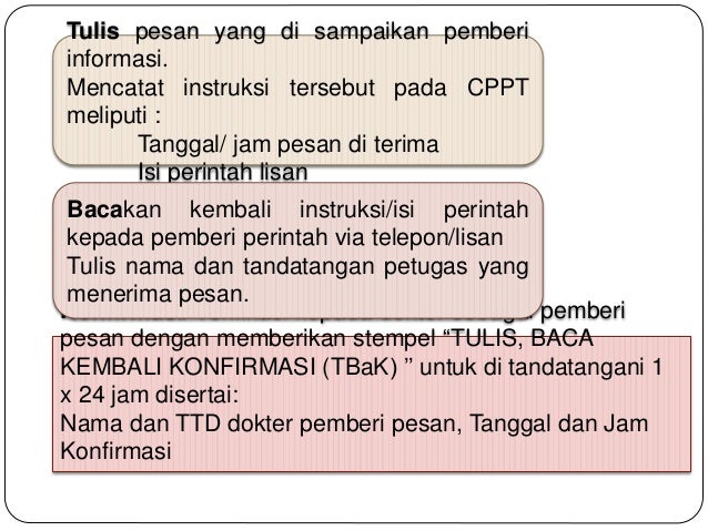 Komunikasi Efektif Sasaran Keselamatan Pasien