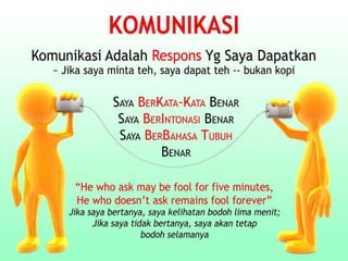 Keahlian Komunikasi dan interpersonal