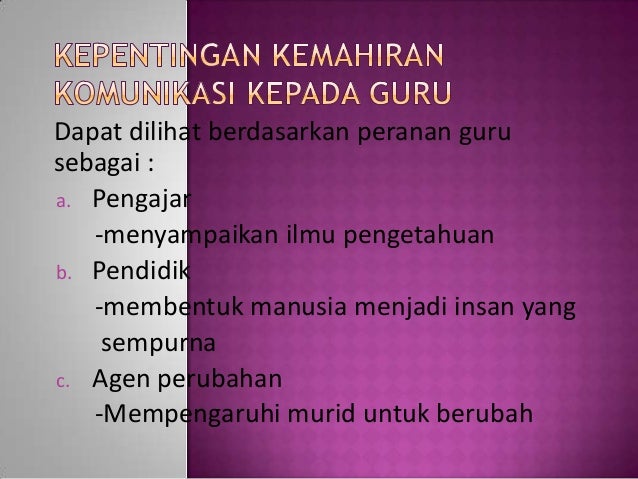 Komunikasi Guru