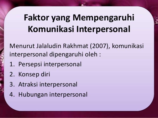 Faktor Yang Mempengaruhi Komunikasi Berbagi Informasi