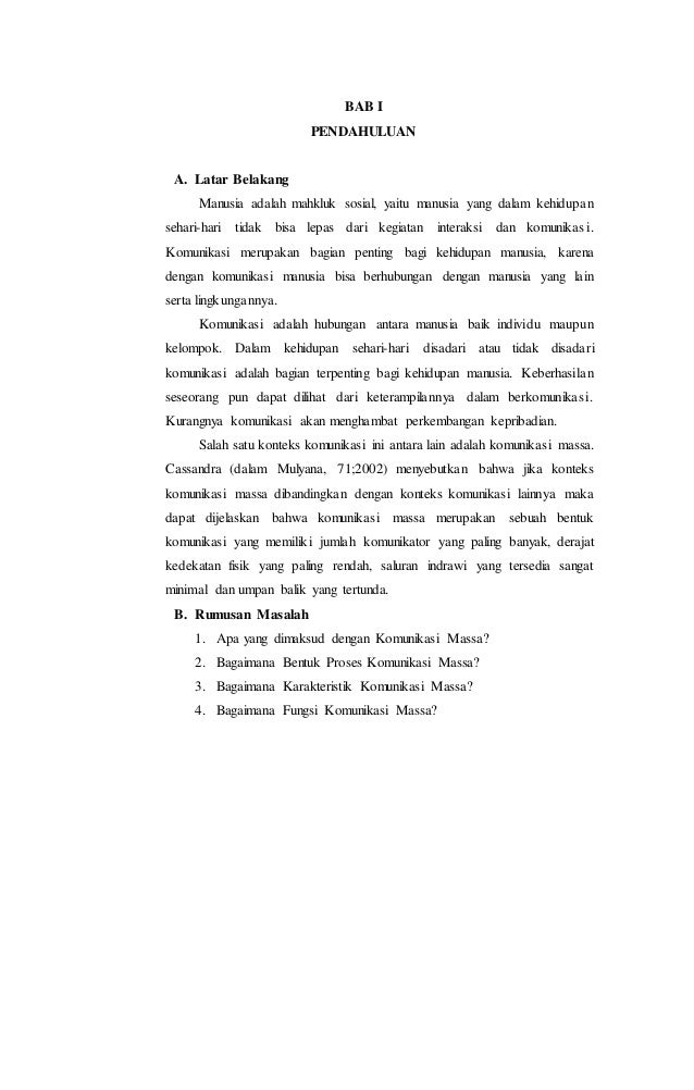 Makalah Komunikasi Massa