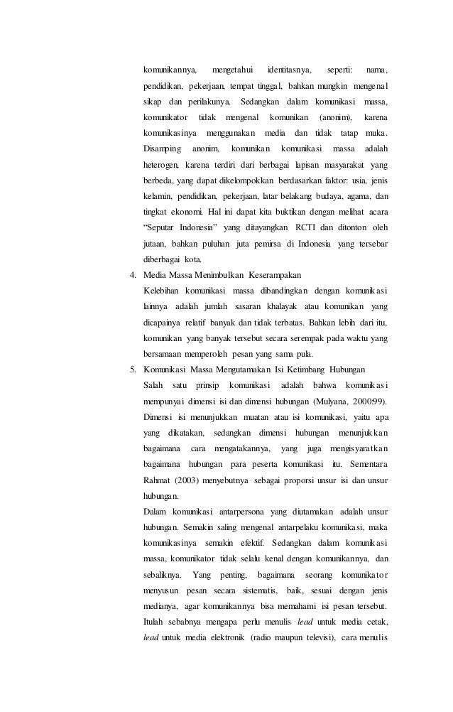 Makalah Komunikasi Massa
