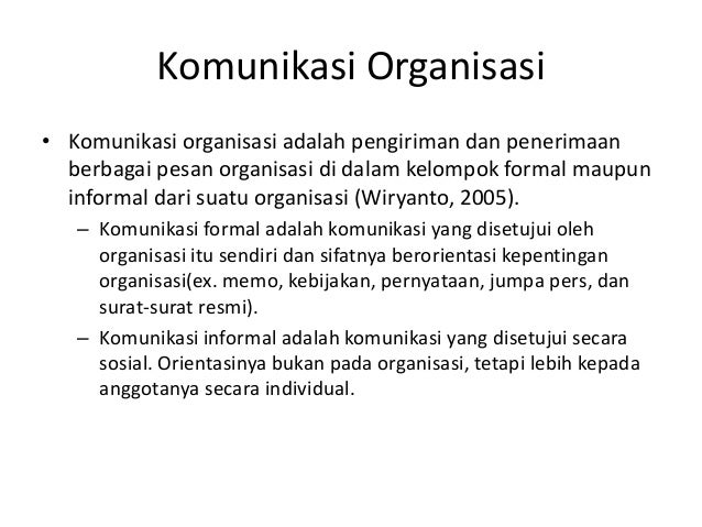 Komunikasi organisasi