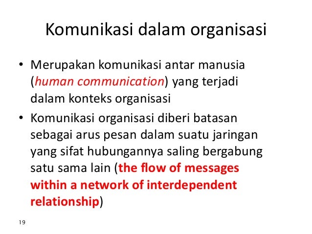 Komunikasi Organisasi