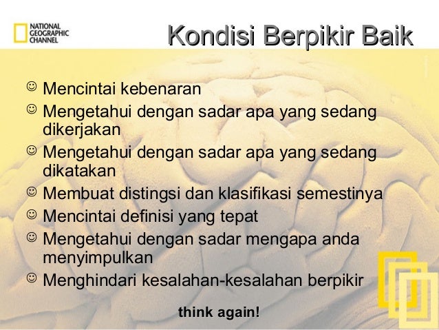 Kondisi Prinsip Syarat Berpikir 4