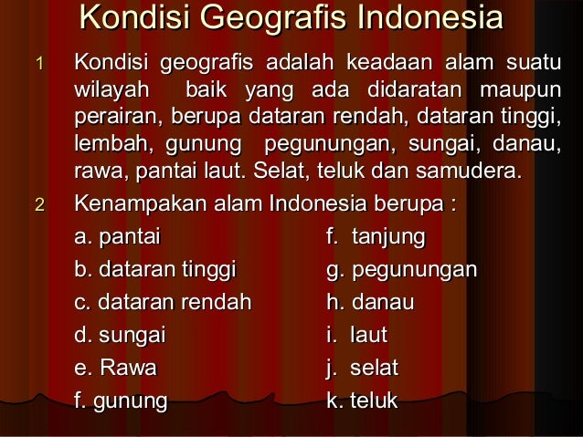 Kondisi Geografis