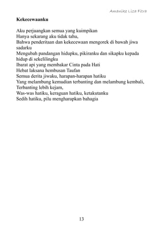 harapan hatiku ingin hidup bahagia