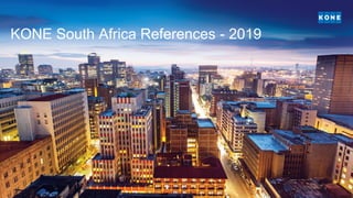 KONE South Africa References - 2019
 