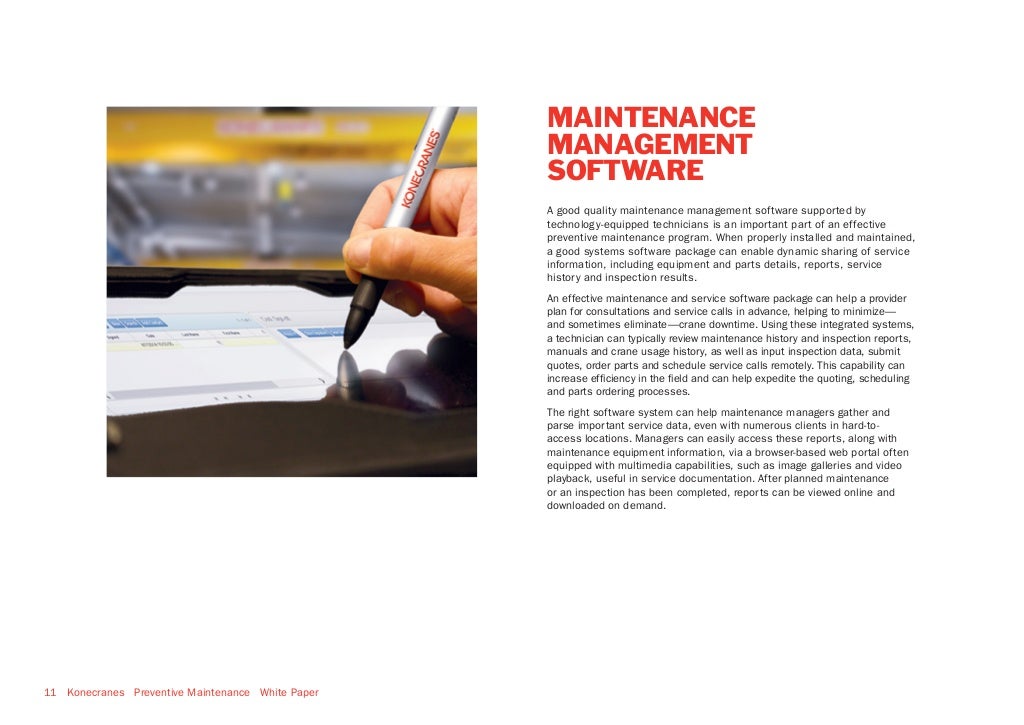 Konecranes Overhead Crane Preventive Maintenance White Paper