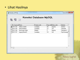 Koneksi Delphi Database MySQL | PPTX