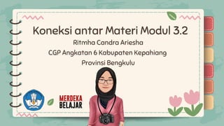 )
)
)
)
)
)
)
)
)
Koneksi antar Materi Modul 3.2
Ritmha Candra Ariesha
CGP Angkatan 6 Kabupaten Kepahiang
Provinsi Bengkulu
)
)
)
)
)
)
)
)
)
 