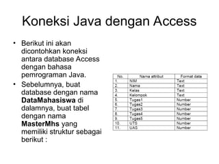 Cara Koneksi database di Java secara sederhana | PPT