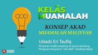 Konesp Akad - Pertemuan 1 Kelas Fikih Muamalah.pptx