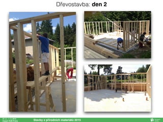 27. 2. - 1. 3. 2015
Impact HUB Praha Stavby z přírodních materiálů 2015
Dřevostavba: den 2
 