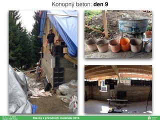 27. 2. - 1. 3. 2015
Impact HUB Praha Stavby z přírodních materiálů 2015
Konopný beton: den 9
 