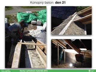 27. 2. - 1. 3. 2015
Impact HUB Praha Stavby z přírodních materiálů 2015
Konopný beton: den 21
 
