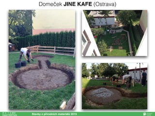 27. 2. - 1. 3. 2015
Impact HUB Praha Stavby z přírodních materiálů 2015
Domeček JINE KAFE (Ostrava)
 