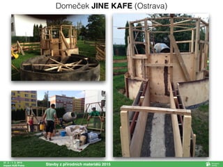 27. 2. - 1. 3. 2015
Impact HUB Praha Stavby z přírodních materiálů 2015
Domeček JINE KAFE (Ostrava)
 
