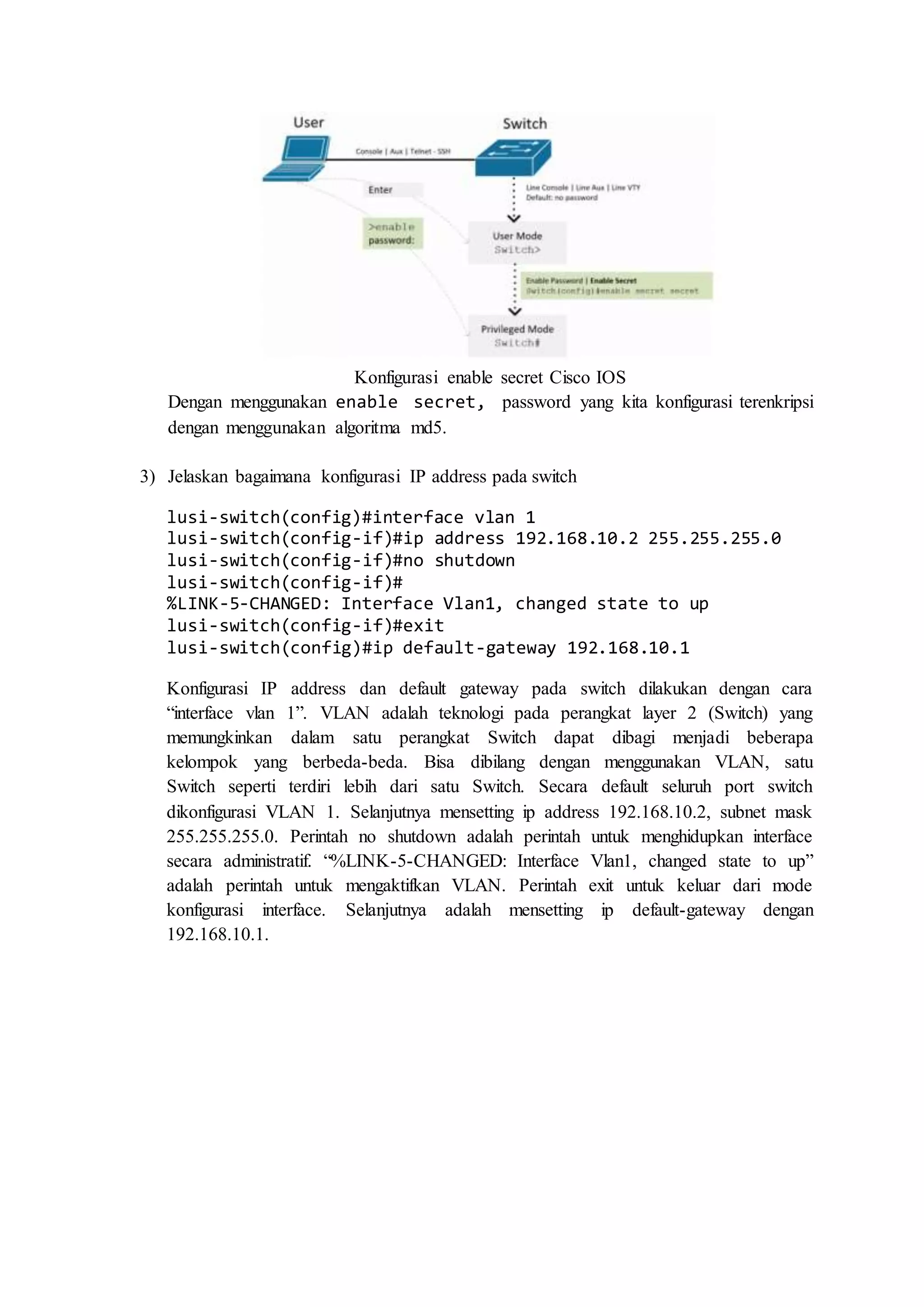 Konfigurasi Dasar Switch | PDF