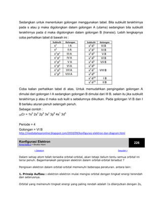 Subkulit S.pdf Konfigurasi elektron | DOCX