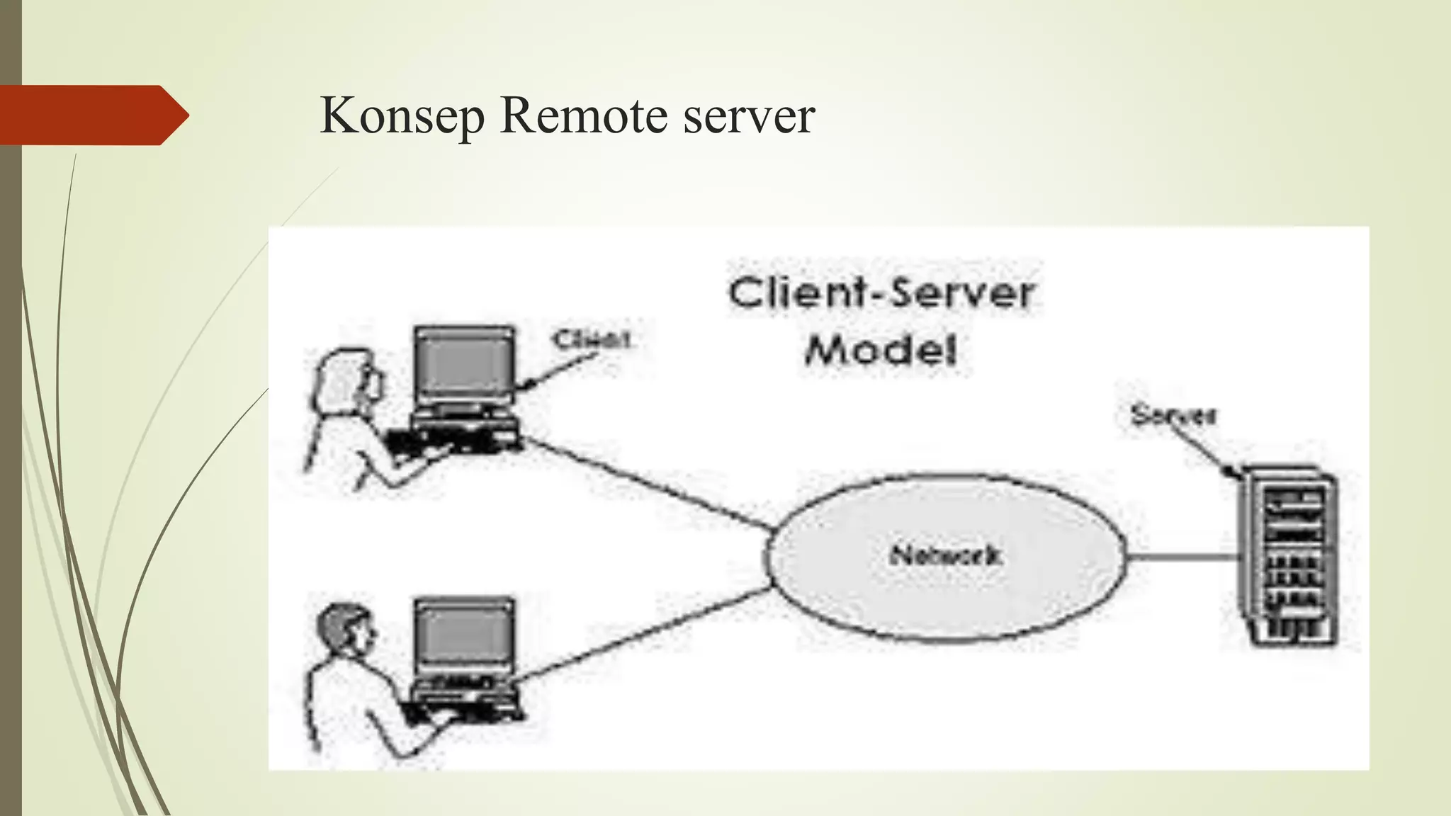 Konsep Remote server
 
