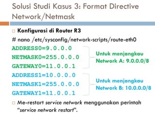 Konfigurasi Statik Routing pada Linux CentOS | PDF