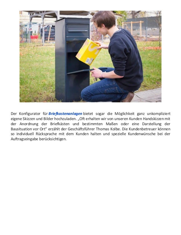 Konfigurieren Sie In Wenigen Schritten Ihren Wunsch Briefkastenanlage