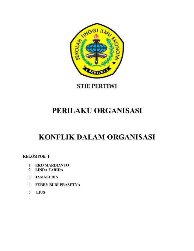 Konflik Dalam Organisasi