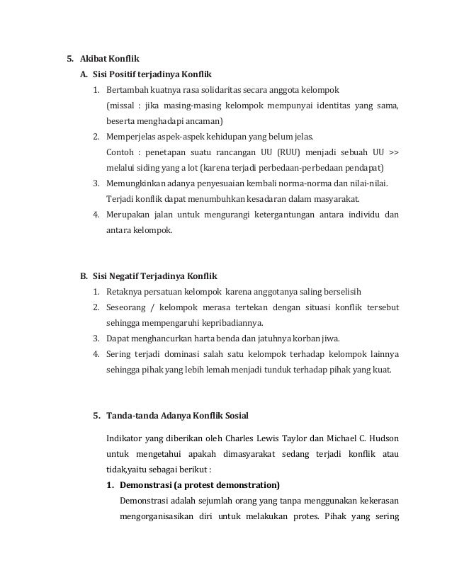 Sisi Negatif Dan Positif Dari Suatu Konflik Goreng Sisi Negatif Dan Positif Dari Suatu Konflik Goreng