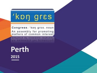 combining LEADR and IAMA 1
Perth
2015
 