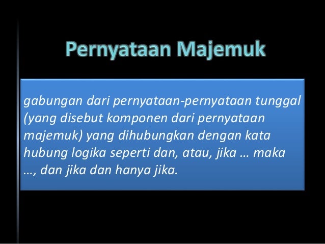 Konjungsi materi kelompok dua