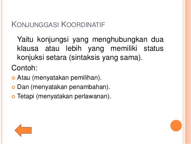 Macam Macam Konjungsi