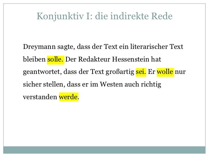 Konjunktiv I