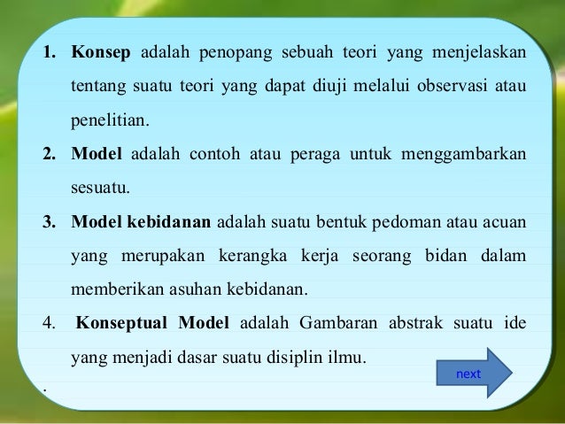 Model Konseptual Asuhan Kebidanan