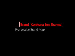 Brand „Konkona Sen Sharma‟
Prospective Brand Map
 