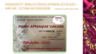 Konkursa apkopojuma prezentācija 2021