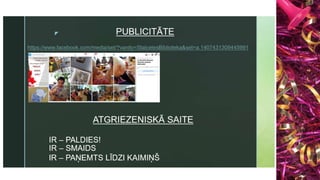 Konkursa apkopojuma prezentācija 2021
