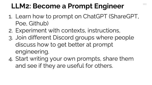 Episode 2 The Llm Gpt Ai Prompt Data Engineer Roadmap Ppt Episode 2 The Llm Gpt Ai Prompt Data Engineer Roadmap Ppt