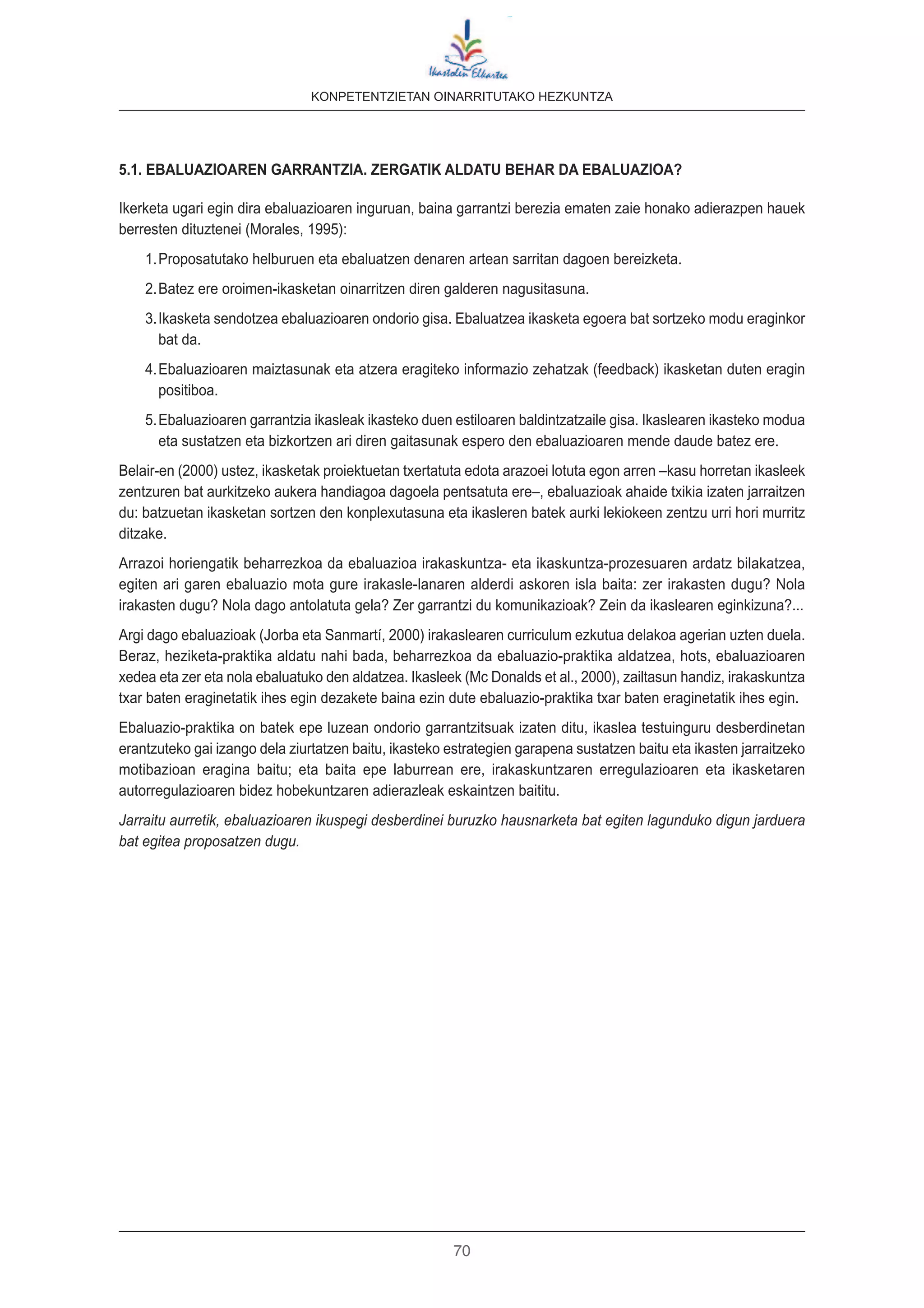 Konpetentzien ebaluazioa | PDF