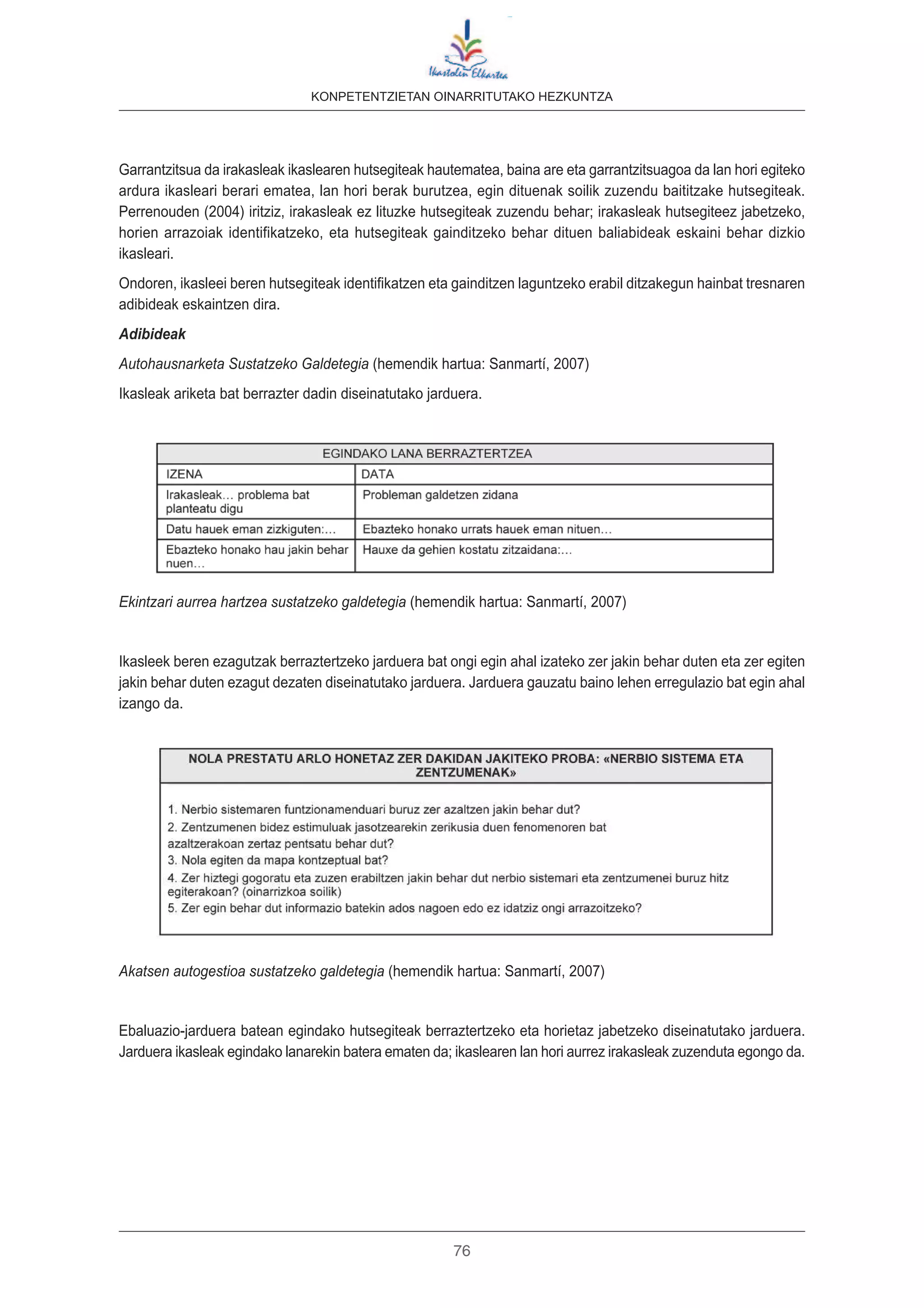 Konpetentzien ebaluazioa | PDF