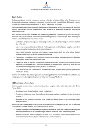 Konpetentzien ebaluazioa | PDF